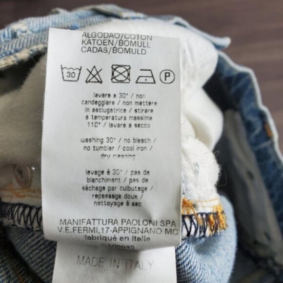 MSGM Distressed Straight Jeans size 6 - Picture 6 of 11